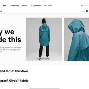 Lululemon Rebel Rain Jacket in Pink mist (Size 12)